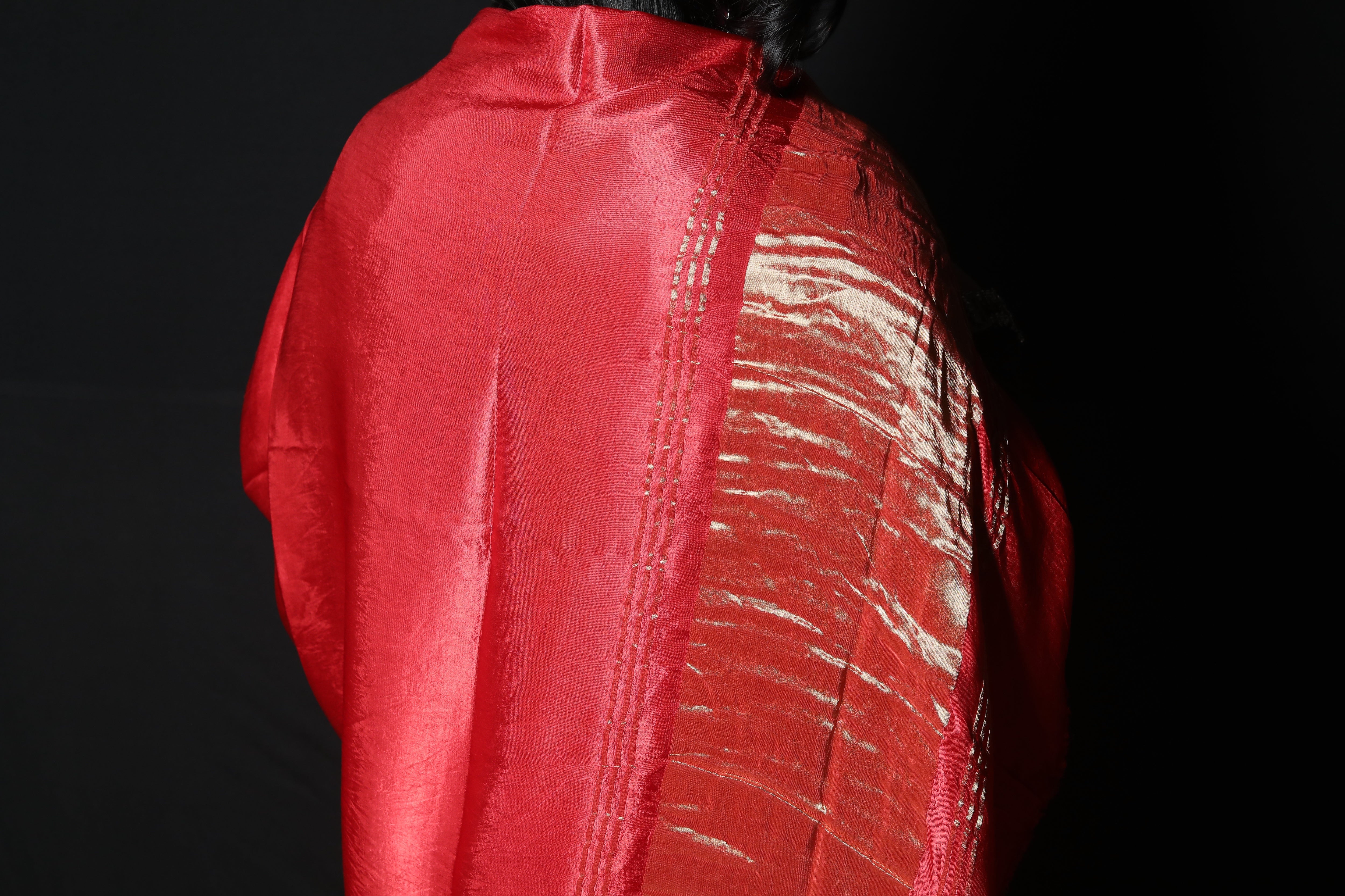 Pure Gajji Silk Saree with Zari Palla