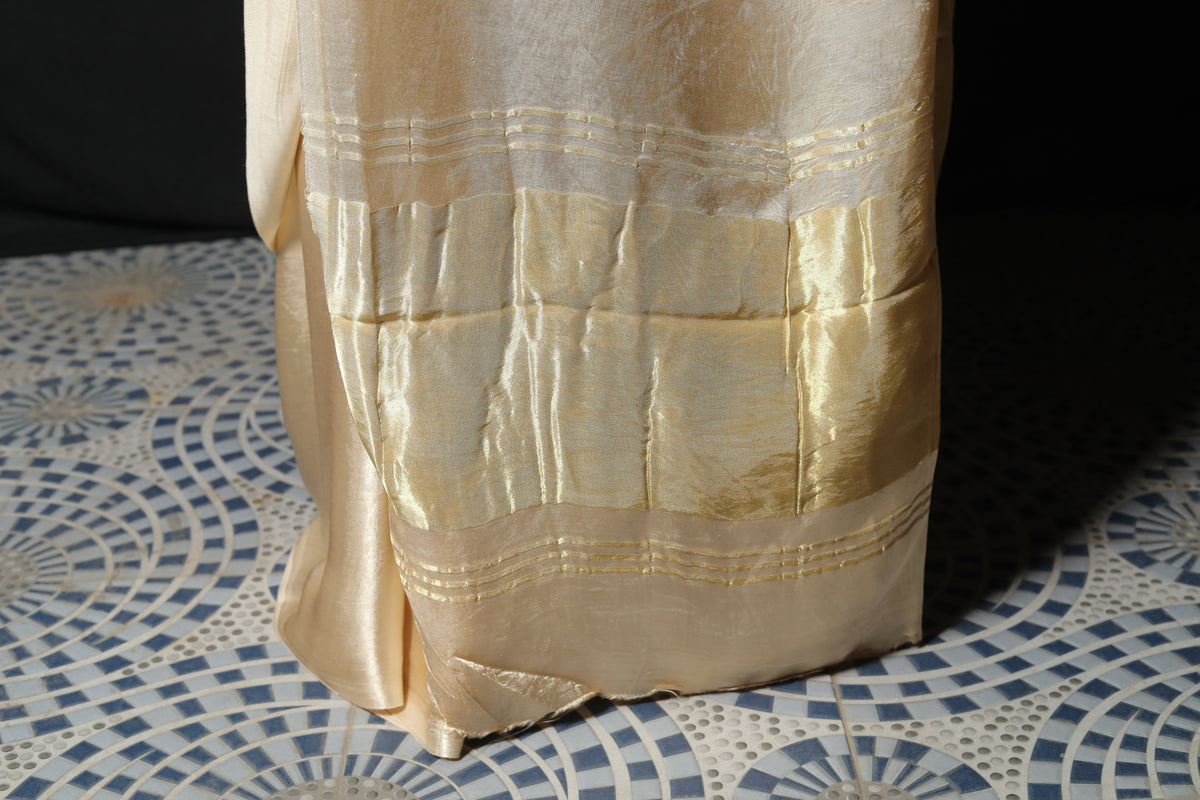 Pure Gajji Silk Saree with Zari Palla