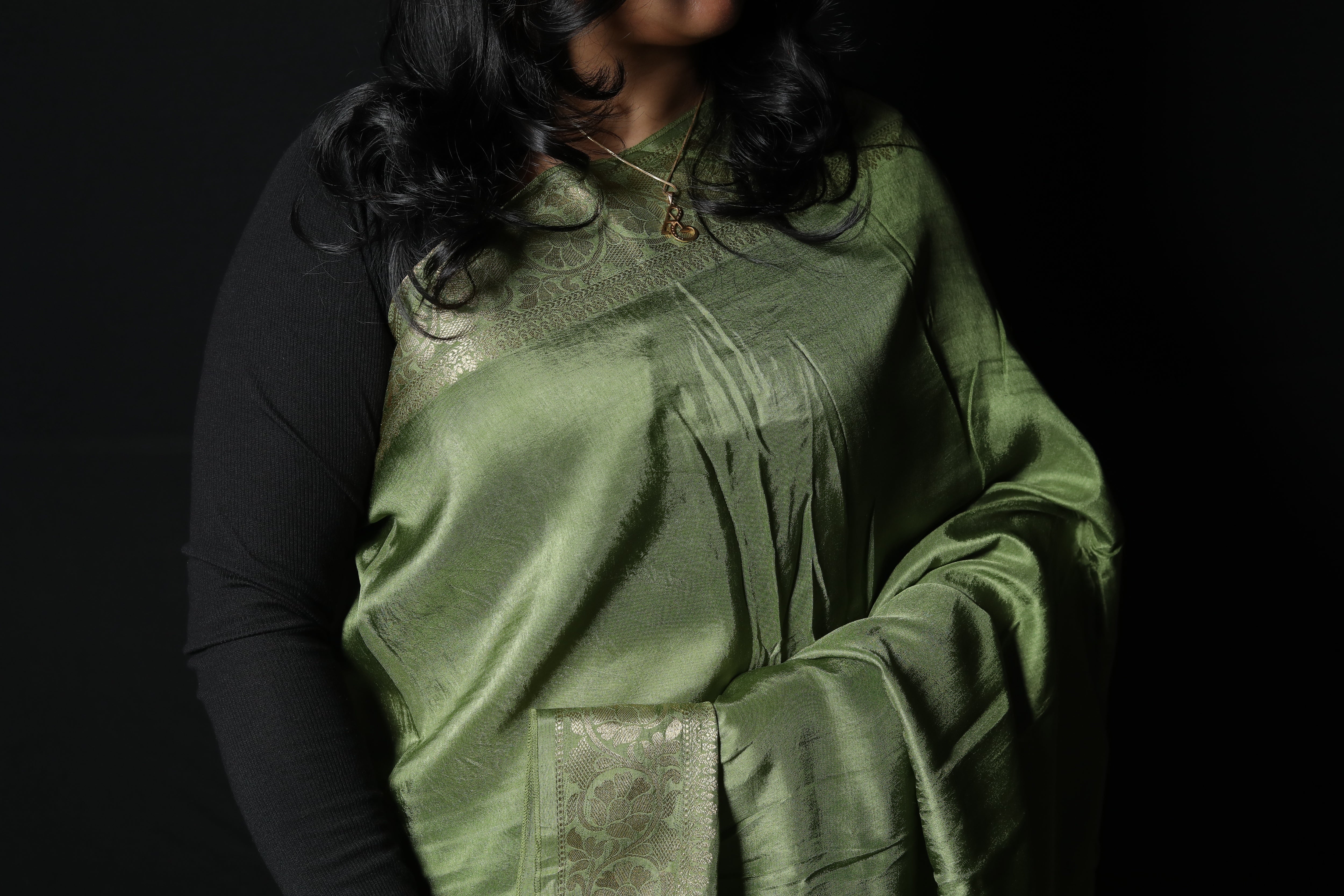 Pure Dola Silk Saree with Banarasi Zari Border