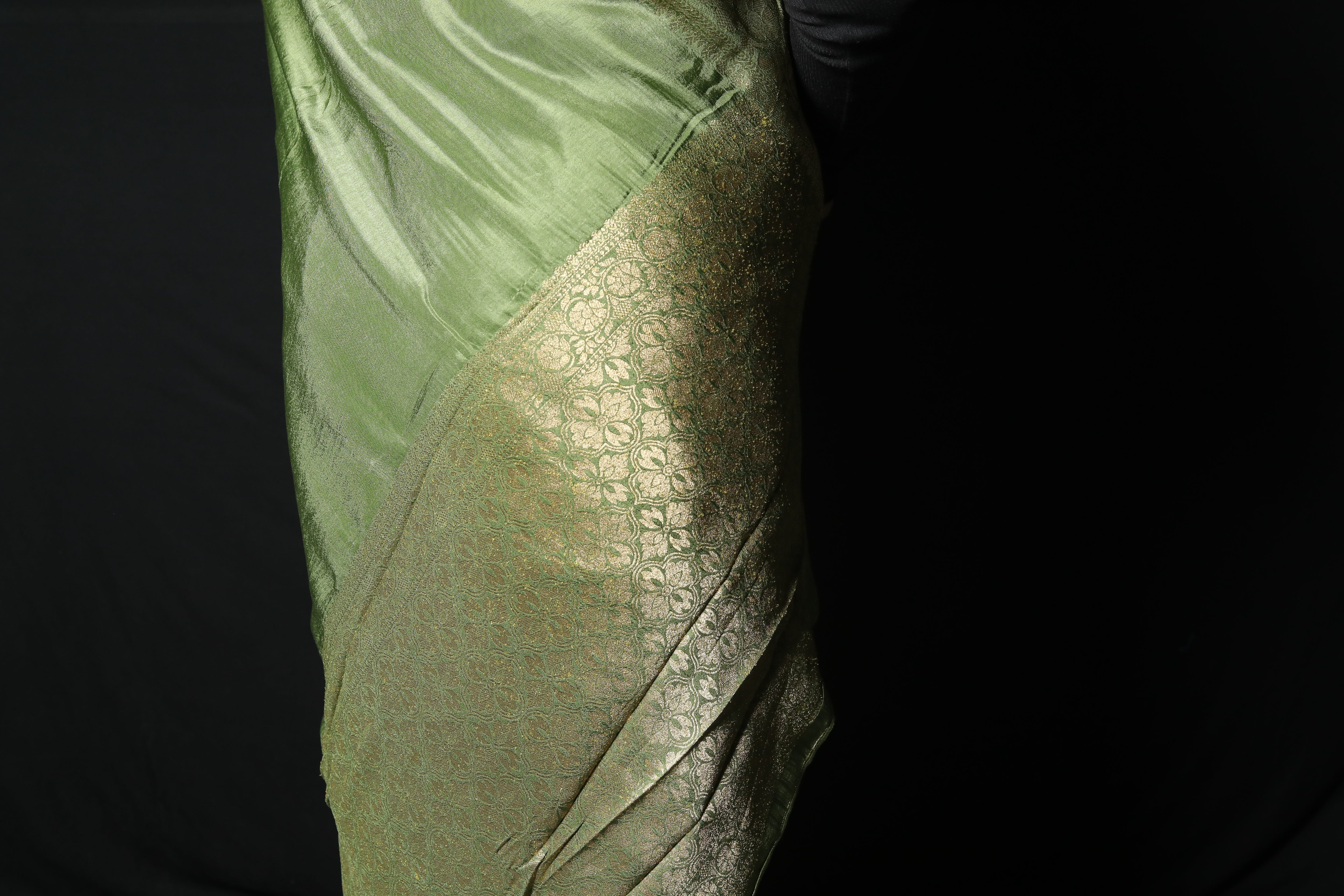 Pure Dola Silk Saree with Banarasi Zari Border