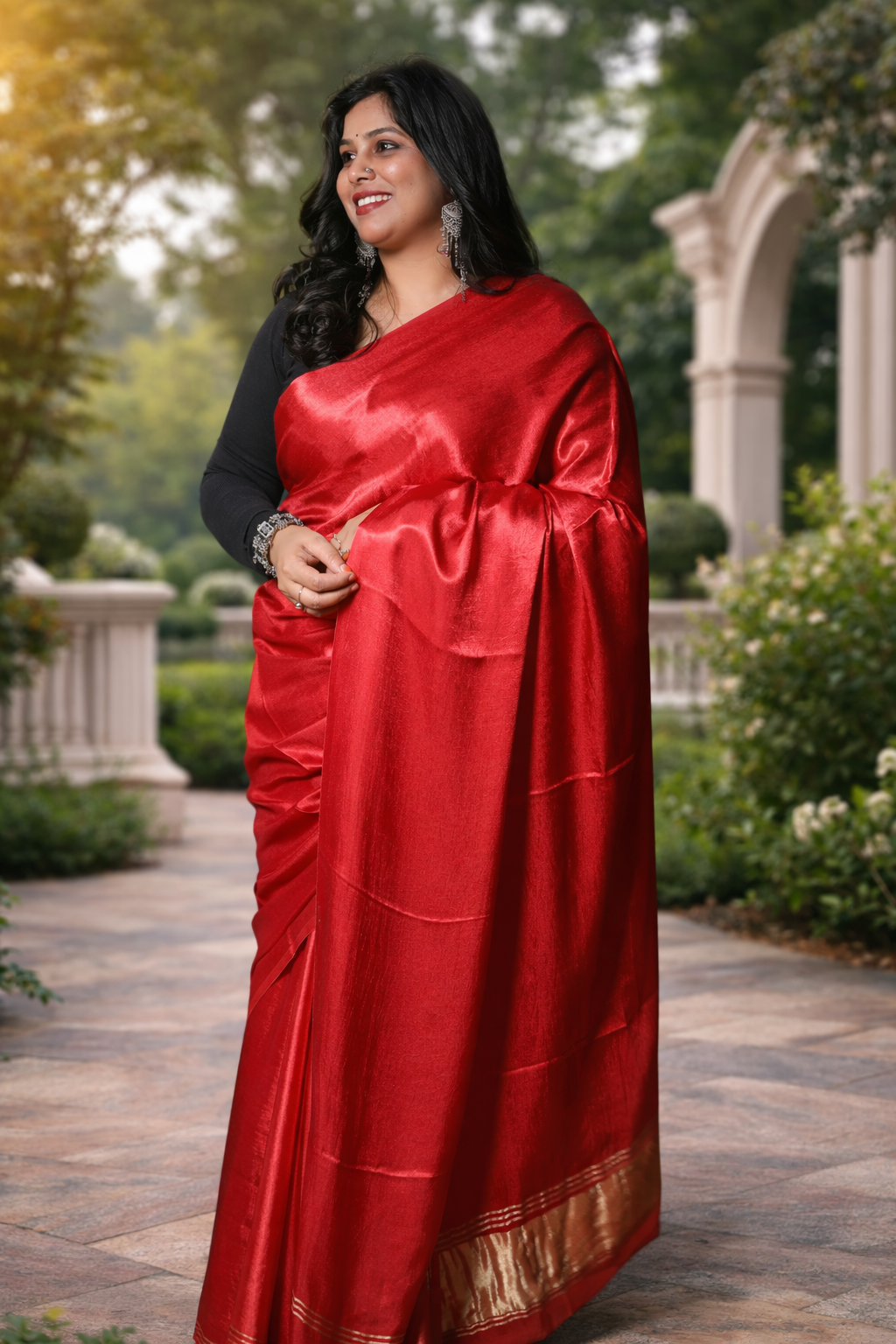 Pure Gajji Silk Saree with Zari Palla